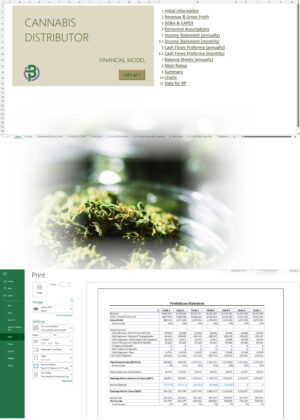 Cannabis Distributor Financial Model