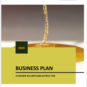Cannabis Solventless Extraction Business Plan Template