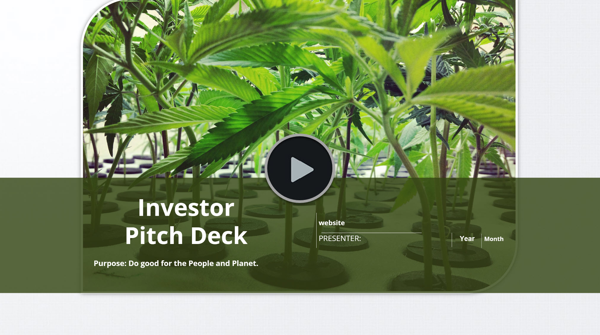 Hemp Nursery Investor Pitch Deck