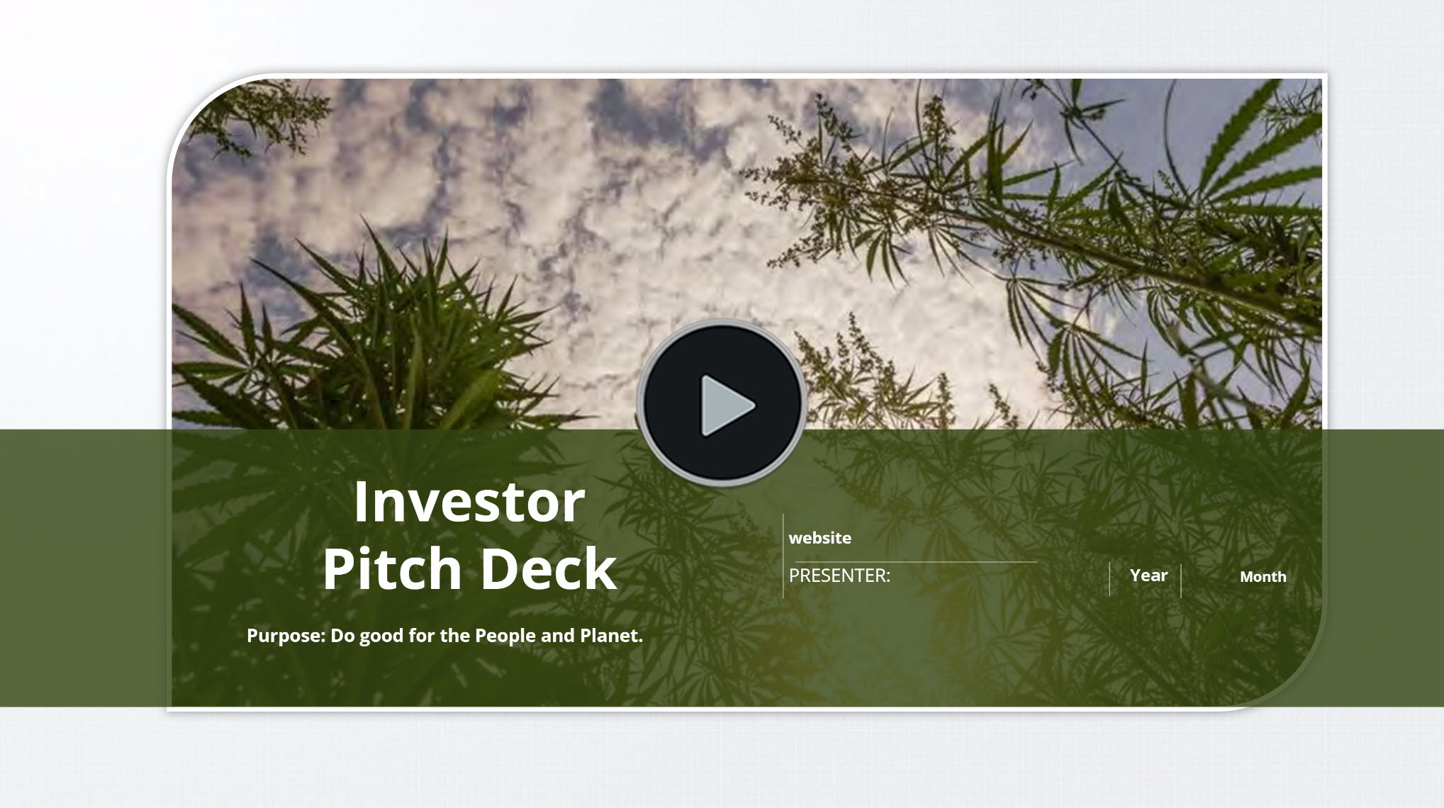 Hemp Cultivation Investor Pitch Deck Template
