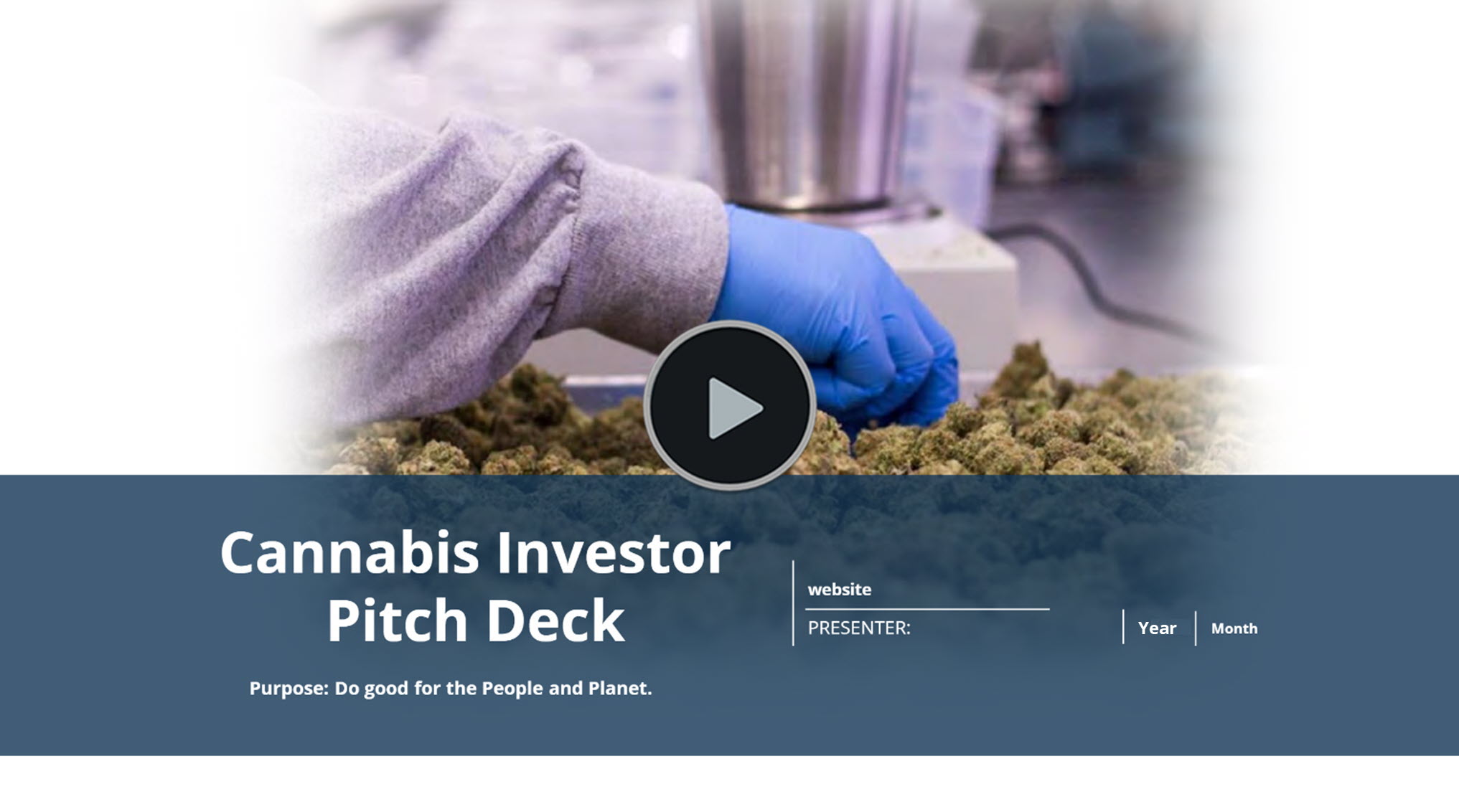 Cannabis Cultivation Manufacturing Distribution Retail Microbusiness Investor Pitch Deck