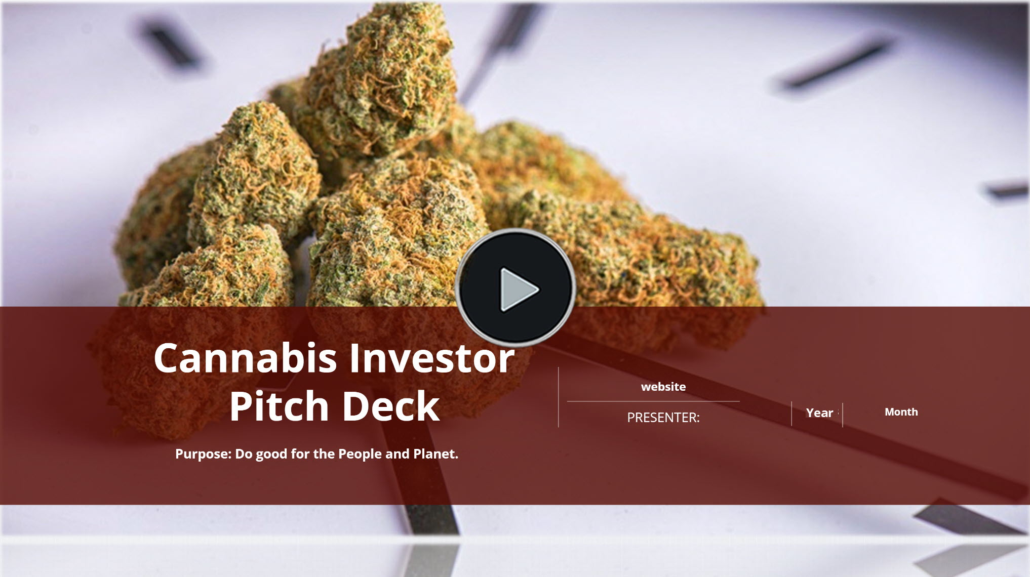 Cannabis Delivery Investor Pitch Deck