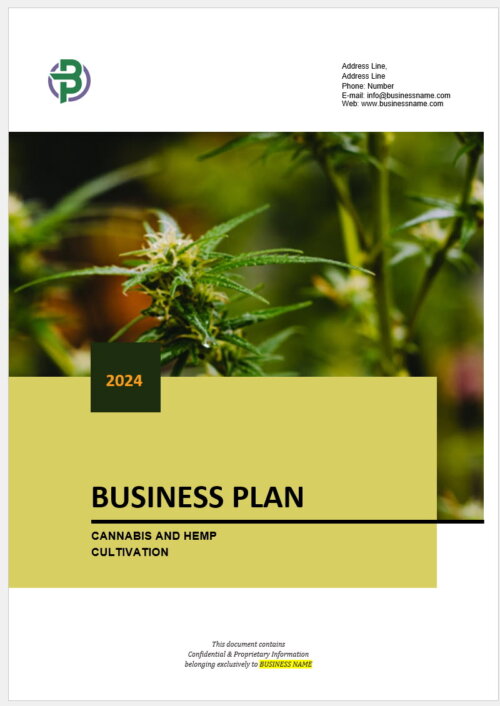 Cannabis Hemp Cultivation Business Plan Template