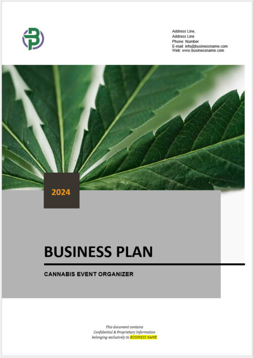 Cannabis Event Organizer Business Plan Template