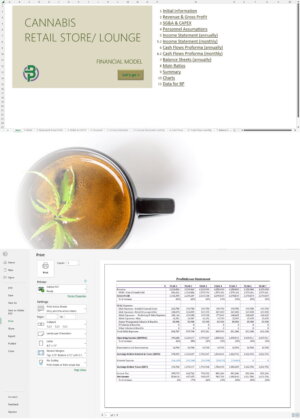 Cannabis Retail Lounge Financial Model