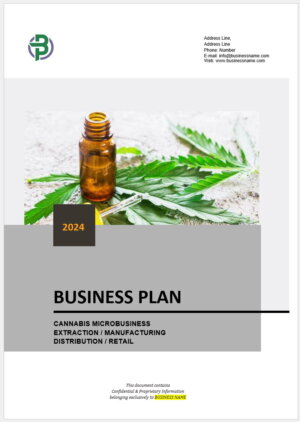Cannabis Retail Lounge Business Plan Template