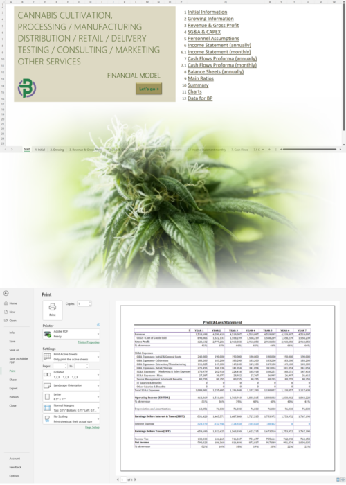cannabis cultivation manufacturing retail testing consulting model