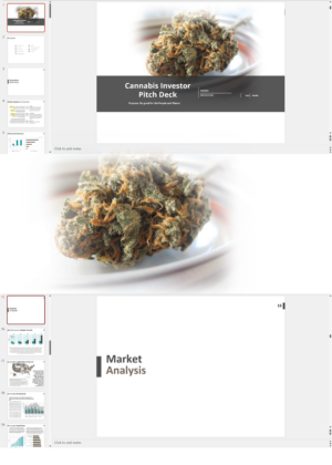Cannabis Cultivation, Extraction/Manufacturing and Retail Investor Pitch Deck Template