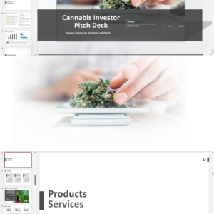 Cannabis Cultivation, Manufacturing and Distribution Investor Pitch Deck Template
