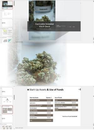 Cannabis Cultivation and Retail Investor Pitch Deck Template