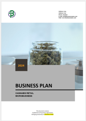 Cannabis Retail Microbusiness Business Plan Template