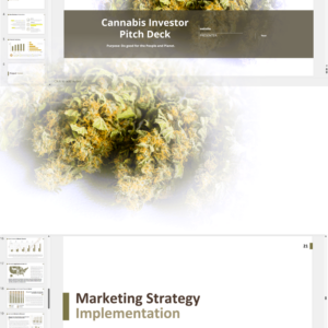 Cannabis Processing/ Flowers/ Pre-rolls/ Extraction/ Manufacturing Investor Pitch Deck Template